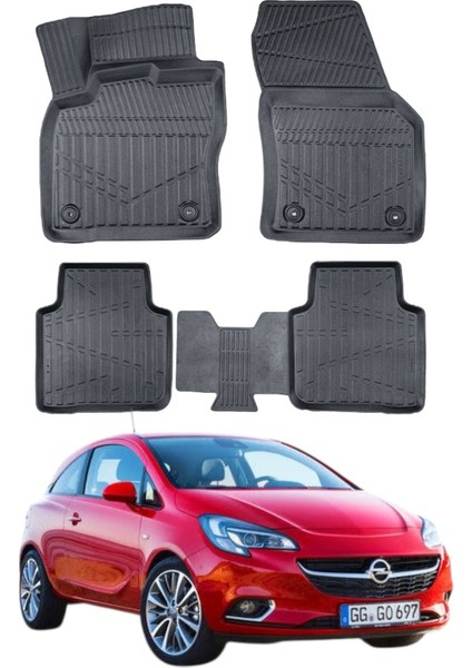 Opel Corsa E 2014-2019 Uyumlu Araca Özel Lüx 4d Paspas