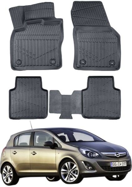 Opel Corsa D 2006-2014 Uyumlu Araca Özel Lüx 4d Paspas