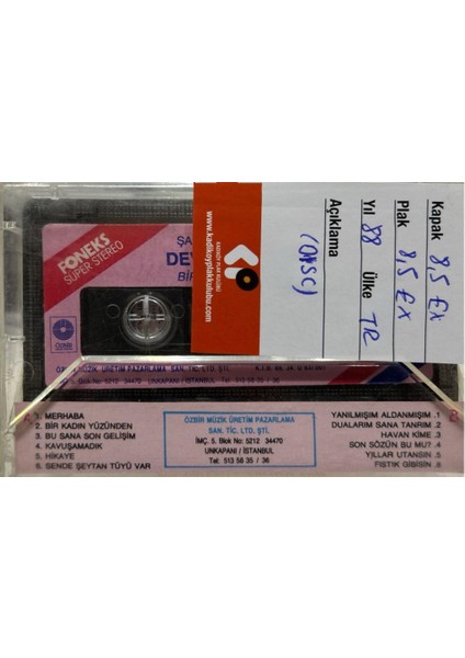 Devran Çağlar - Bir Kadın Yüzünden Kaset fiyatları