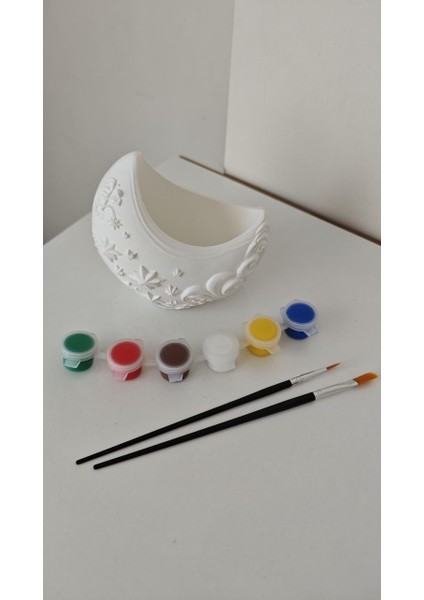 Ay Desenli Boyanabilir Taş Tozu Obje Seti fiyatları