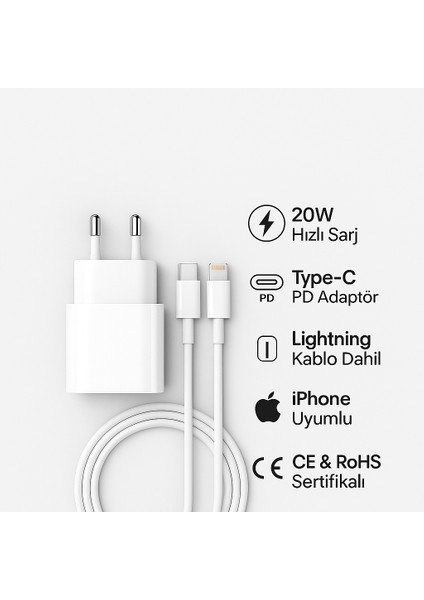 Riotech 20W Type-C Adapter To Lightning Cable fiyatları
