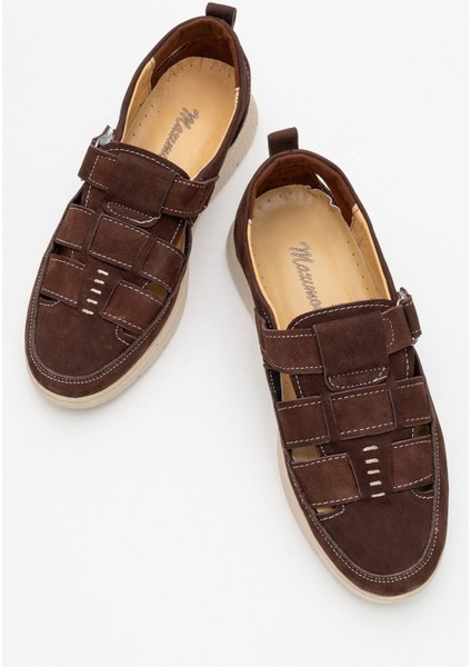 Hakiki Nubuk Deri, Iç Dış Deri Erkek Yazlık Ayakkabı