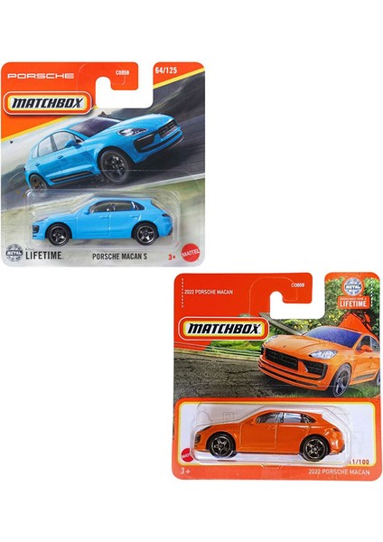 2 Araç Set -2022 Porsche Macan & Porsche Macan S (1/64)