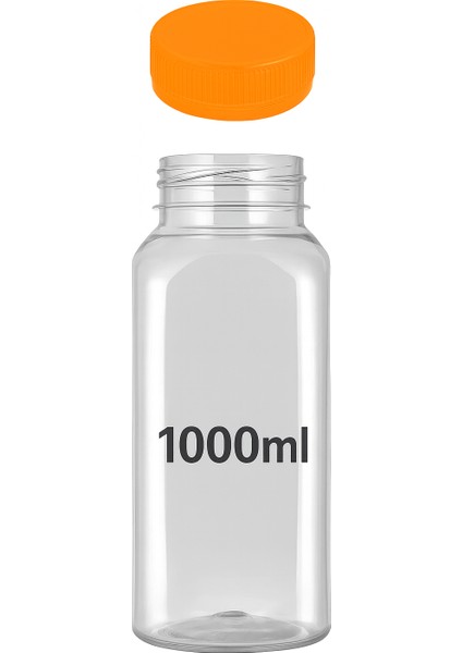 10 Adet 1000 ml Smoothie Detoks Şişesi Şeffaf Plastik Sızdırmaz Kapak Köşeli Meyve Suyu Şişesi modelleri