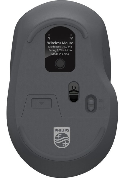 Phılıps Kablosuz Bluetooth Mouse SPK7448G Gri