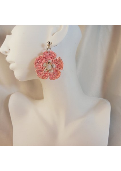 Bohem Tarz El Yapımı Örgü Çiçek Küpe | Günlük ve Özel Gün Kullanımı Için | Antialerjik Hafif Örgü Çiçek Küpe | El Emeği, Zarif Yazlık Küpe Tasarımı | Yaz, Plaj, Bahar Koleksiyonu Takı fiyatları