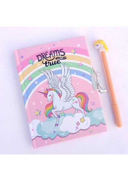 Unicorn Serisi Hatıra Defteri + Jel Kalem