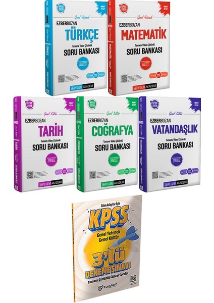 2026 Kpss Ezberbozan Türkçe Matematik Tarih Coğrafya Vatandaşlık Soru - 3 Deneme