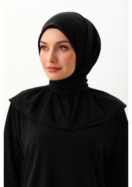 Çıtçıt Detaylı Pratik Çıt Çıt Şal - Siyah | Kaymaz, Terletmez, Kolay Şekil Alan Şal fiyatları