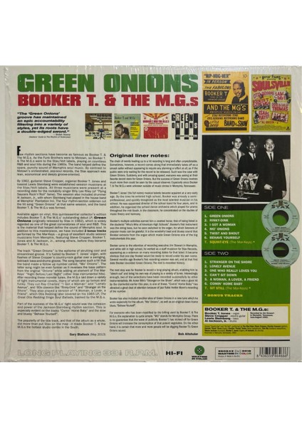Booker T & The M.g.s- Green Onions Lp fiyatları