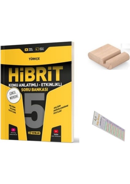 Hız 5. Sınıf Hibrit Türkçe Soru Bankası 2025-2026 + Telefon Tutucu + Çözüm Ayracı