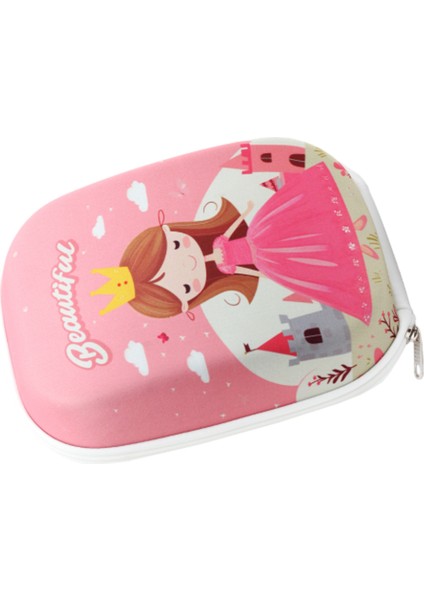 Bisiklet Gidon Ön Çanta - Beautiful Princess, Kız | Pembe | Prenses Desenli