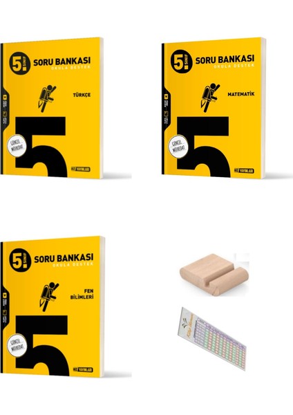 Hız 5. Sınıf Türkçe Matematik Fen Soru Bankası 2025-2026 +Telefon Tutucu + Çözüm Ayracı