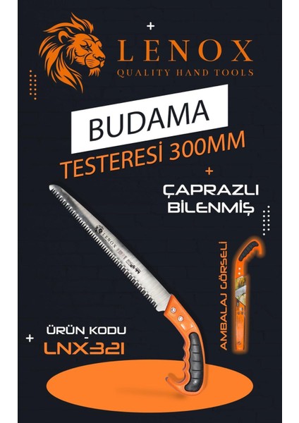 Tools Plastik Saplı Budama El Testeresi – 300 mm