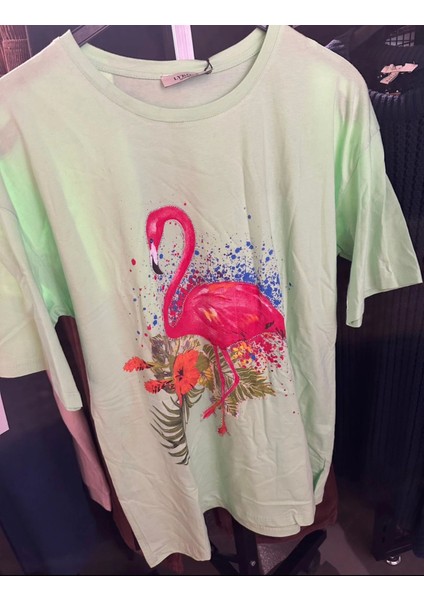 Kadın Yeşil Desenli Tshirt fiyatları