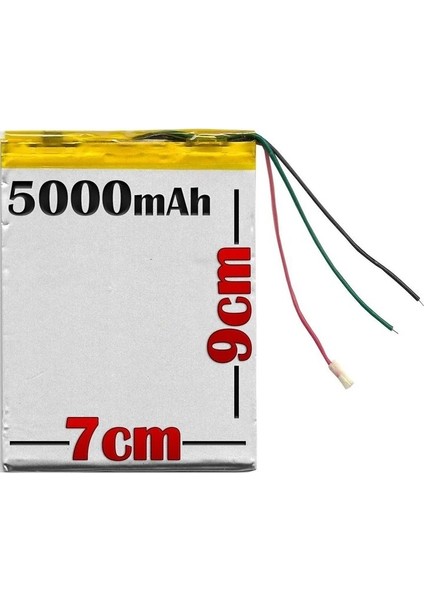 1t 7 8068 3g Batarya Pil 5000MAH - 3 Kablolu