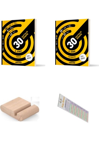Hız 5. Sınıf Türkçe Matematik 30 Haftalık Deneme 2025-2026 +Telefon Tutucu + Çözüm Ayracı