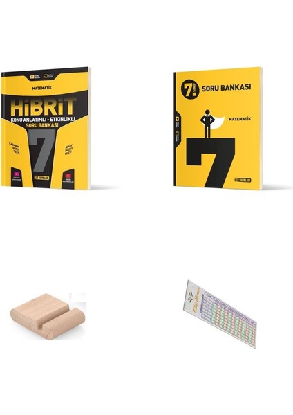 Hız 7. Sınıf Matematik Hibrit + Soru Bankası 2025-2026 + Telefon Tutucu+Çözüm Ayracı