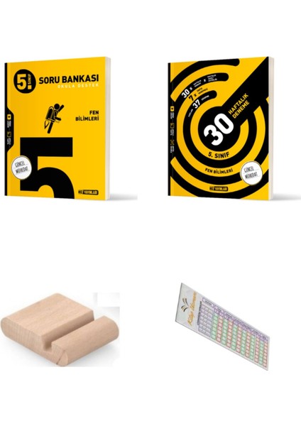 Hız 5. Sınıf Fen Soru Bankası + 30 Haftalık Deneme 2025-2026 + Telefon Tutucu + Çözüm Ayracı