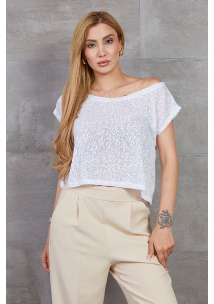 Transparan Crop T-Shirt