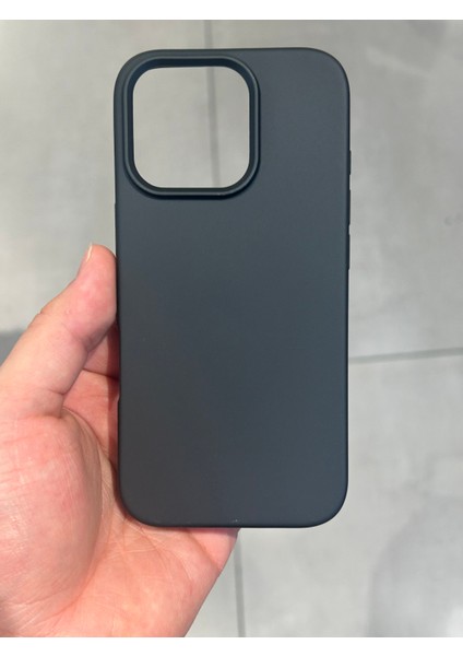Iphone 16 Pro Uyumlu Içi Kadife Silikon Lansman Kılıf