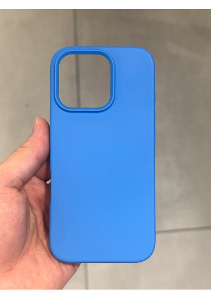 Iphone 16 Pro Uyumlu Içi Kadife Silikon Lansman Kılıf