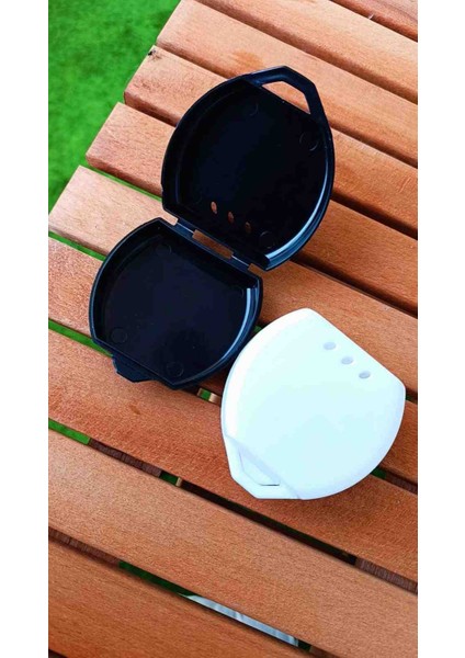 Diş Protez Kutusu Gece Plakları İçin Uygun 2 Adet Siyah ve Beyaz Renkli fiyatları