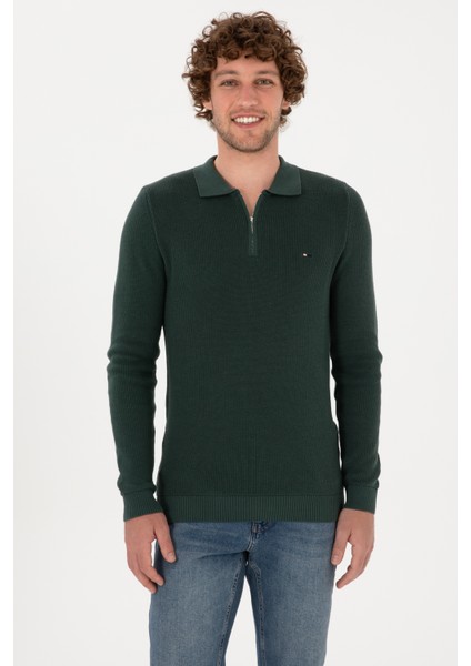 Erkek Koyu Yeşil Kazak /triko 50313685-VR079