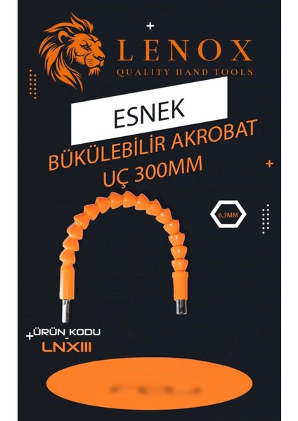 Tools Esnek Matkap Ucu Bits Uzatma Bükülebilir Sert Güçlü 300 mm Akrobat Bits Uç