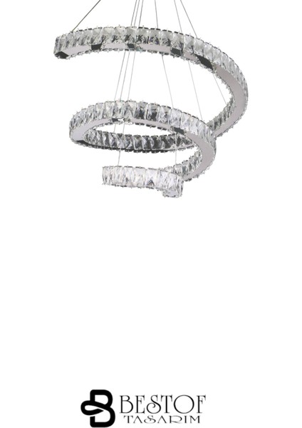 Sarmaşık Kristal Taşlı Gold Avize -Yatak Odası - Hol - Salon fırsatları