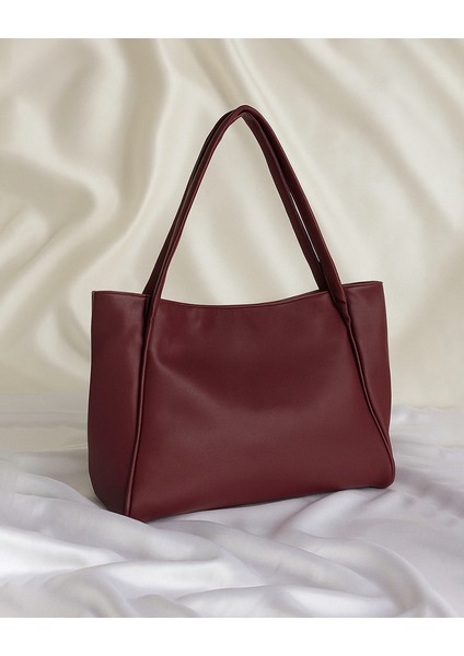 Toronto Çift Saplı Shopper Çanta - Bordo fiyatları