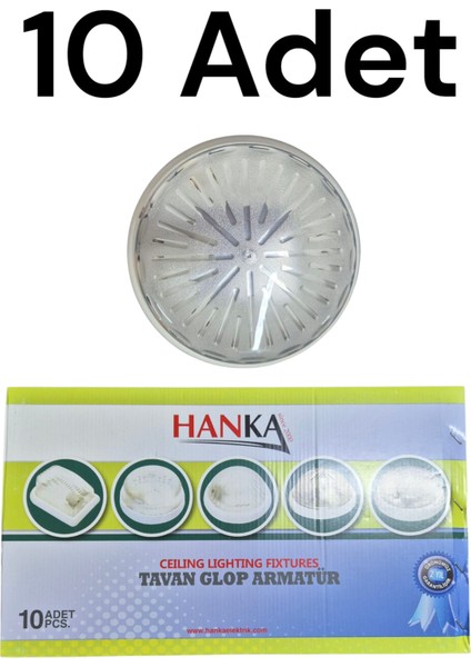 Tavan Glop Armatür 10 Adet (E27 Duy) fiyatları