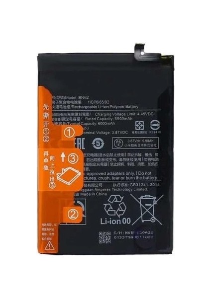 Xiaomi Redmi 9t Uyumlu Batarya Pil