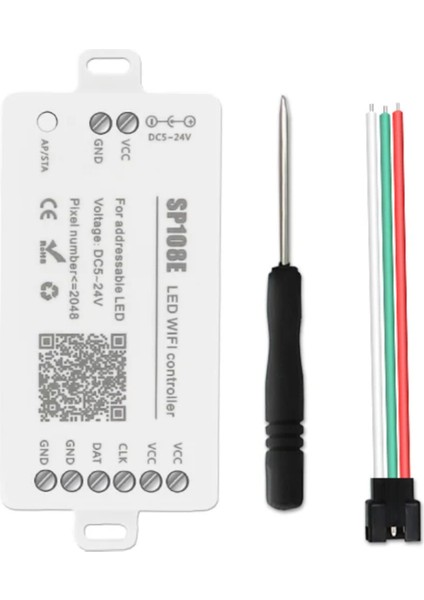 SP108E Pixel Şerit LED Kontrol 5-24V Adreslenebilir Argb Wi-Fi Kontrol Kutusu WS2811-WS2812