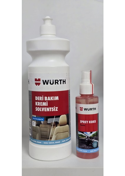 Deri Bakım Kremi ( Solventsiz ) + Würth Araç Kokusu Şeftali fiyatları