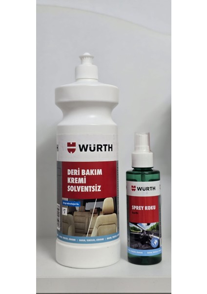 Deri Bakım Kremi ( Solventsiz ) + Würth Araç Kokusu Şeftali indirimleri