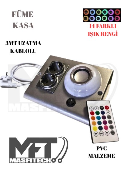 Dolap ve Tezgah Altı Bluetooth Müzik Çalar Prizmatik Venüs Kablolu (3 Metre)