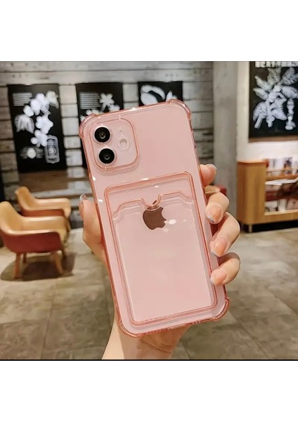 IPHONE 13 Pro Max Kartlıklı Şık ve Kaliteli Silikon Telefon Kılıfı