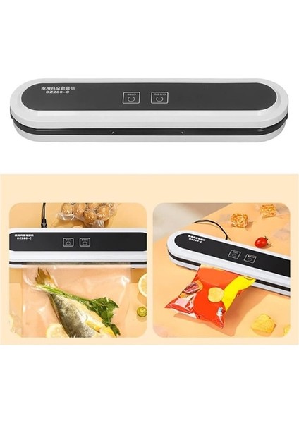 Elektrikli Vakum Makinesi Vakumlu Poşet Yapıştırma Makinesi 10 Adet Vakum Torbası