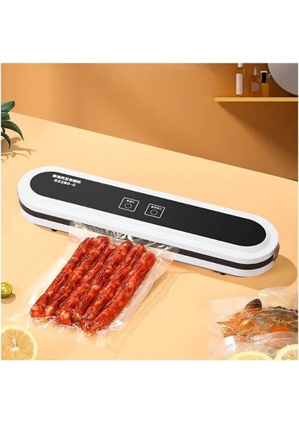 Elektrikli Vakum Makinesi Vakumlu Poşet Yapıştırma Makinesi 10 Adet Vakum Torbası