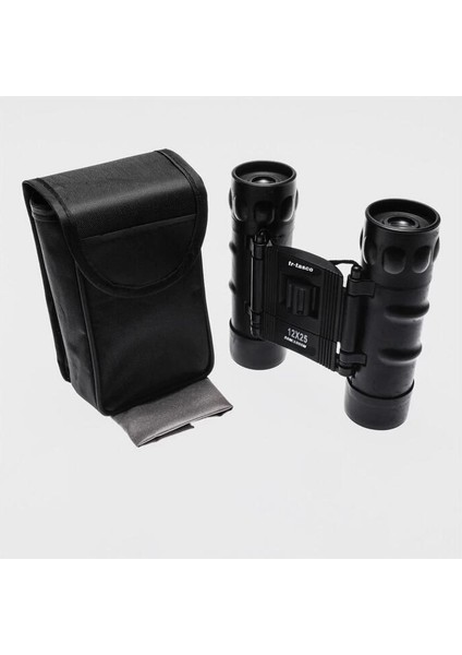 Trtasco 12X25 El Dürbünü 1000M/56M Geniş Görüş Alanlı Siyah