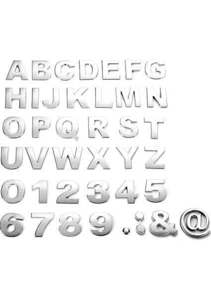 G Harfi Krom Yapışkanlı 3.75 cm Orta Boy