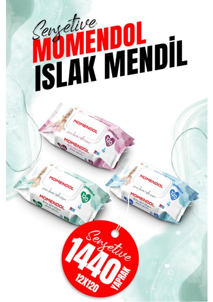 SENSİTİVE120 Li Islak MENDİL120X12