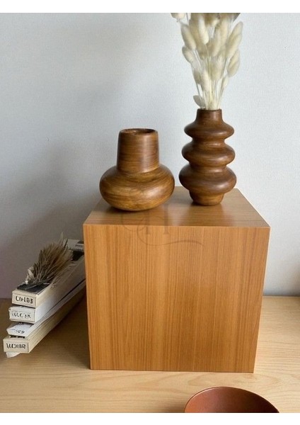 2'li Ahşap Desenli Hm Bohem Vazo Set fiyatları