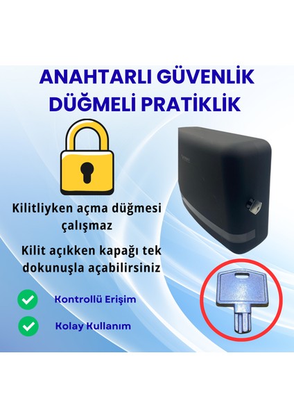 Siyah Duvara Monte Z Katlamalı Kağıt Havlu Dispenseri | Premium Abs Gövde, Anahtarlı Kilit, Vidalı & Yapışkan Montaj modelleri
