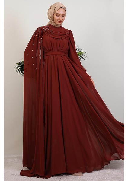 Karanfil Pelerinli Elbise Mercan fiyatları