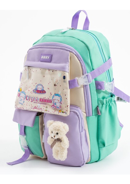 Kawaii Kore Tarzı Ayıcıklı Aksesuarlı Çok Bölmeli Çocuk Okul Çantası modelleri