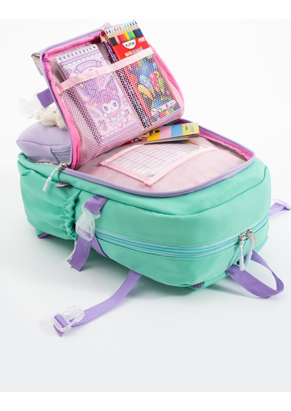Kawaii Kore Tarzı Ayıcıklı Aksesuarlı Çok Bölmeli Çocuk Okul Çantası fırsatları