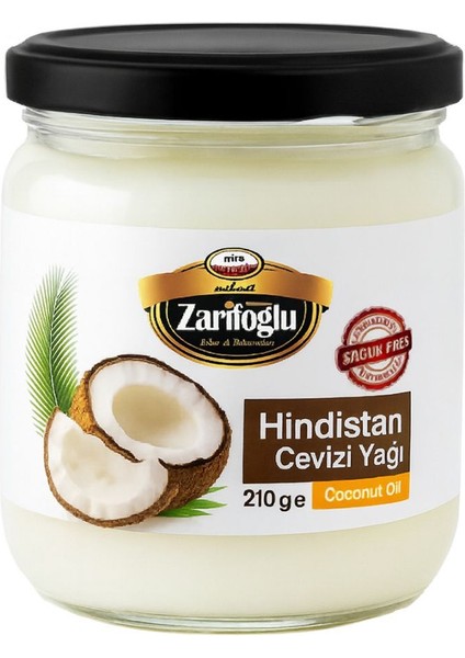 Hindistan Cevizi Yağı 210 ml Soğuk Pres