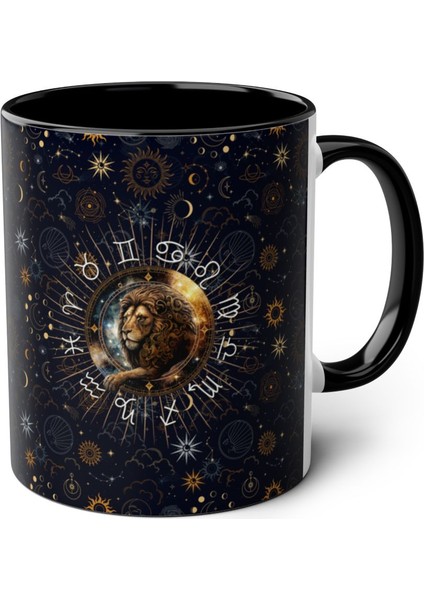 Aslan Burcu Baskılı Kupa